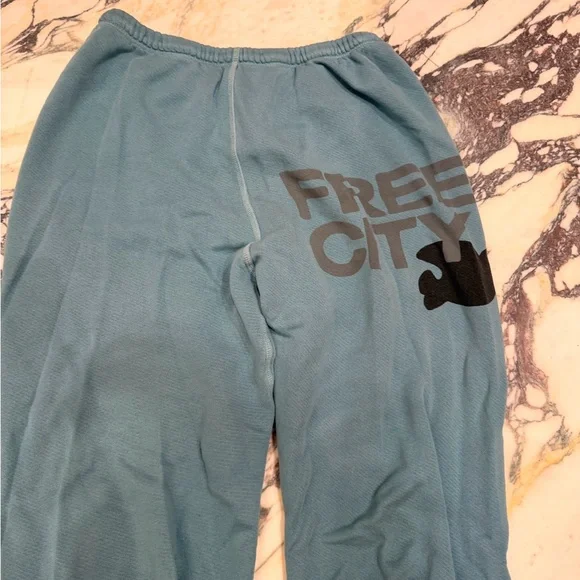 Freecity Light Blue Lounge Sweatpants  Pants sz small - Picture 6 of 8